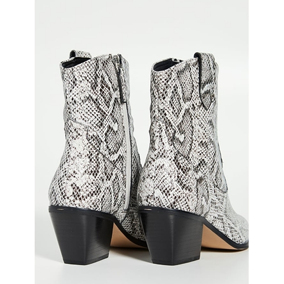 Gorgeous Villa Rouge Snake Embossed Booties - Picture 5 of 6